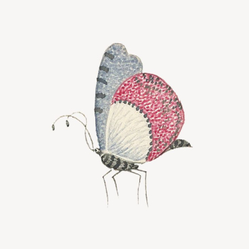 Vintage butterfly sticker, aesthetic animal | Free PSD - rawpixel