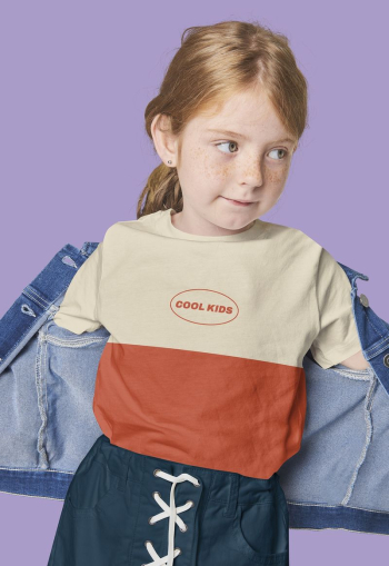 Girl's t-shirt mockup, kid's fashion | Free PSD Mockup - rawpixel
