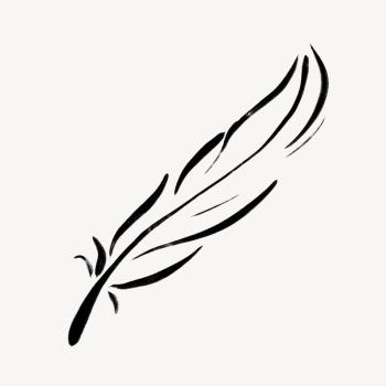 Feather  clipart, drawing illustration, | Free Photo - rawpixel