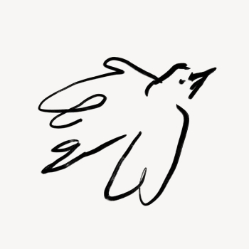 Bird  line art, animal | Free Photo - rawpixel