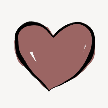 Pink heart clipart, drawing illustration | Free Photo - rawpixel