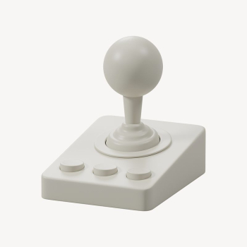 3D white joystick mockup, game | Free PSD Mockup - rawpixel