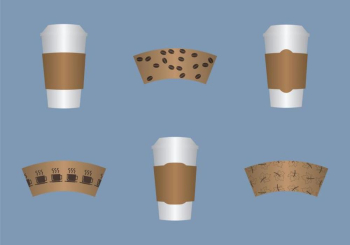 Free Coffee Sleeve Vector Illustration