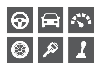 Car Parts Icon Set