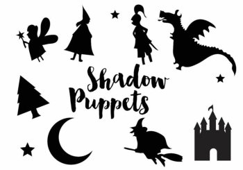 Shadow Puppet Silhouette Icon Set