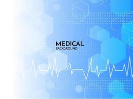Blue healthcare and medical science background Free Vector