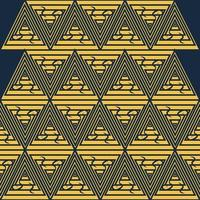 tribe village background triangle symbol batik seamless pattern themed traditional culture of inland tribal jungle Free Vector