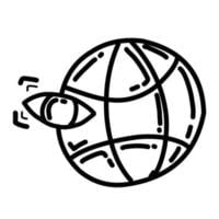 Business public hand drawn icon design, outline black, vector icon. Free Vector