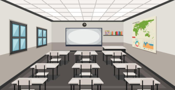Interior of a classroom