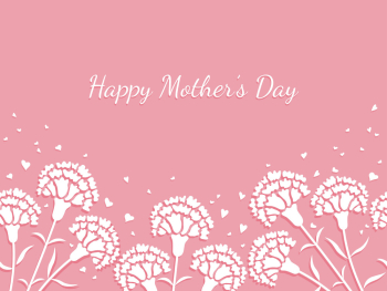 Seamless vector background illustration with text space for Motherâs Day.