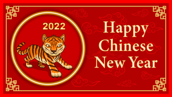 Tiger 2022 Chinese New Year Background Free Vector