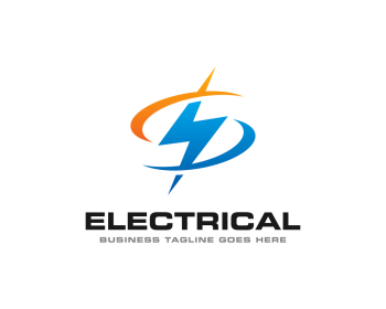 Electrical Thunder Logo Icon Vector