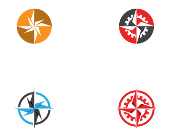 Compass logo and symbol template icon vector image