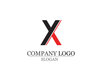 X Letter Logo Template vector icon design app