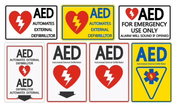 Set Symbol AED Symbol Sign Isolated