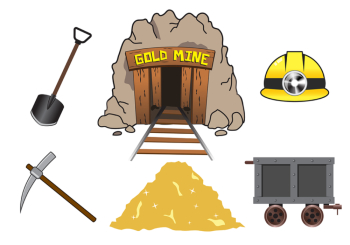 Free Gold Mine Vector