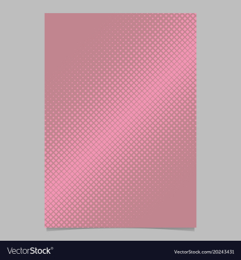 Halftone diagonal square background pattern vector image