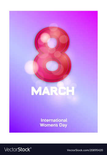 Elegant luxury international womens day 8 march vector image