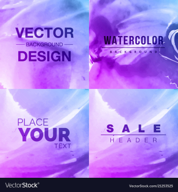 Watercolor background bright splash of colors vector image