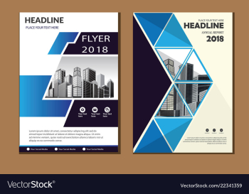 Brochure layout annual report poster flyer vector image