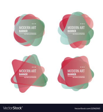 A minimalistic hipster colored frame design line vector image