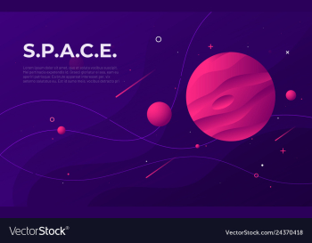  					Colorful outer space abstract background design vector image														