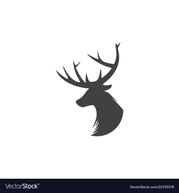 Deer logo vector image