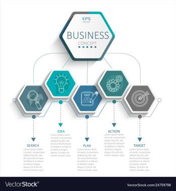 Infographic for business vector image