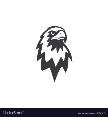 Eagle head logo vector image
