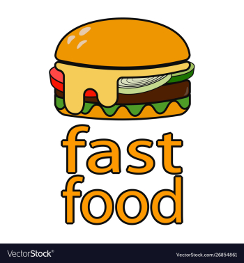 Fast food vector image