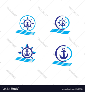 Ship-wheel-logo-design image vector image