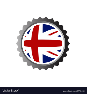 England flag logo template vector image