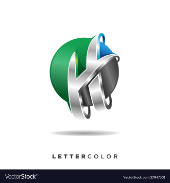 Creative abstract letter h logo design vector image