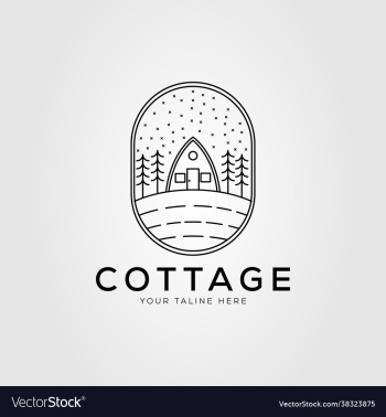 countryside cottage architecture house logo