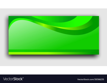 green banner background