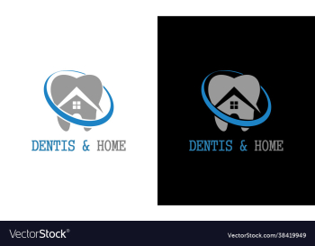 inspirational dental home concept logo