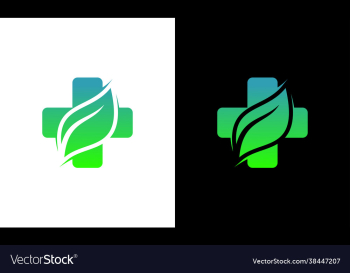 health care leaf hospital medical clinic logo