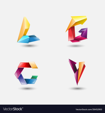 3d letter logo