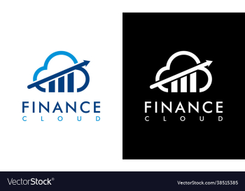accounting and financial logo concept cloud