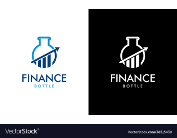accounting and financial logo concept bottle