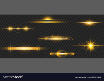 gold stars glow effect glowing lights