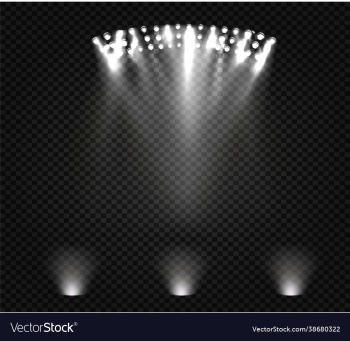 spotlights stage light white beams glowing