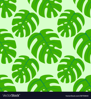 monstera seamless colored background for textile