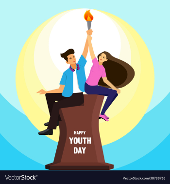 girl and boy celebrate youth day