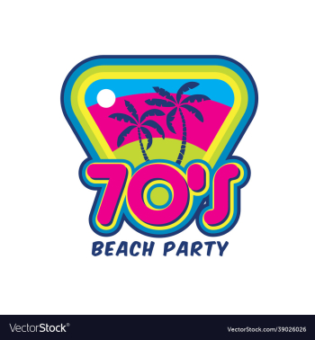 sunset beach icon with palm tree perfect for tshi