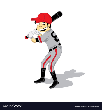 baseball boy cartoon logo design