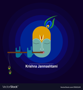 poster of the face of god krishna