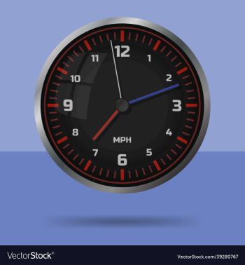 car speedometer style wall clock
