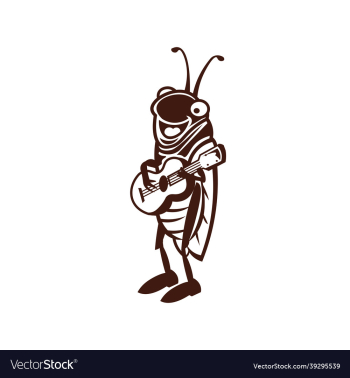 cute cricket logo design