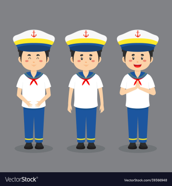 sailor character with various expression